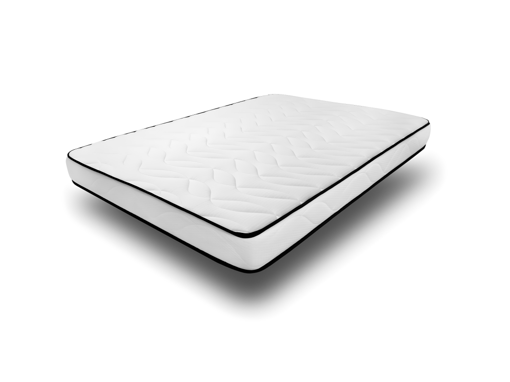 Ensemble Matelas mousse Confort - 140x190cm - mousse - 18 cm et Sommier Blanc XRFL02785