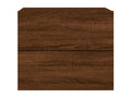 Table de chevet murale avec Boislisères LED chêne marron WVLK58591