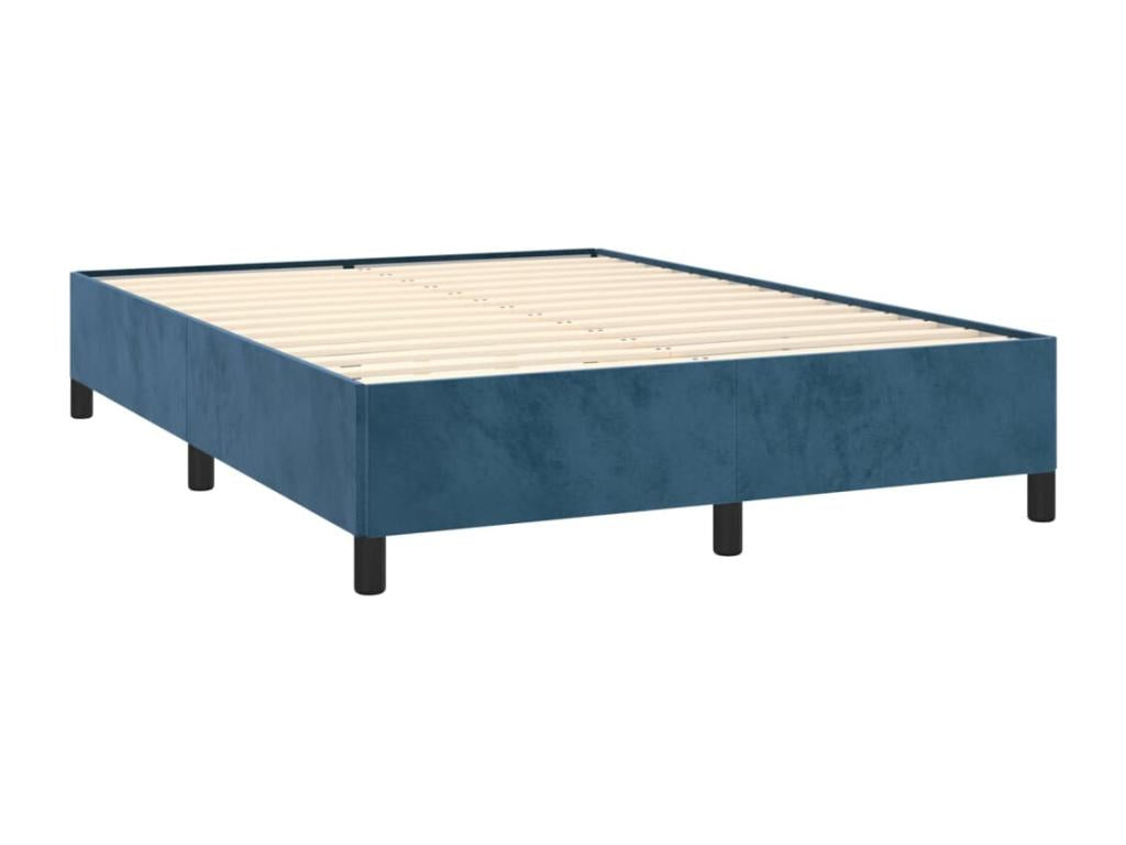 Lit Bleu foncé 140x190 Velours NRPY32588