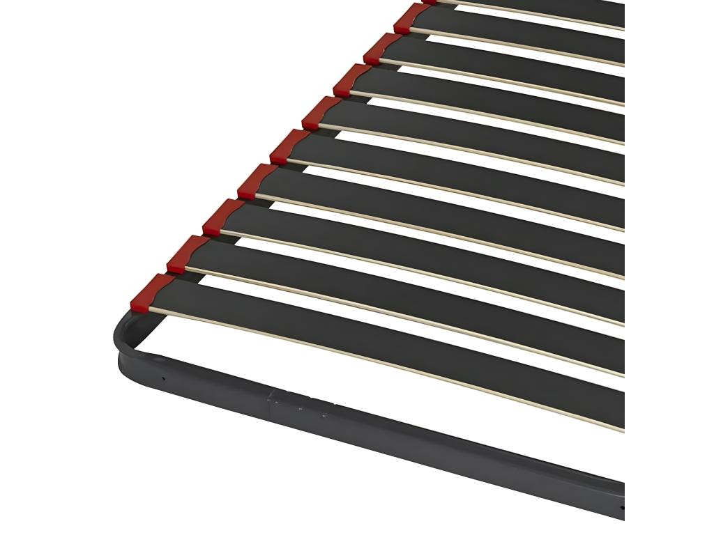 Sommier 80x200 cm métal noir Boislis EUQK39153