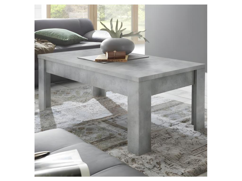 Table basse rectangulaire Béton ciré clair - Boislis OZXD89467