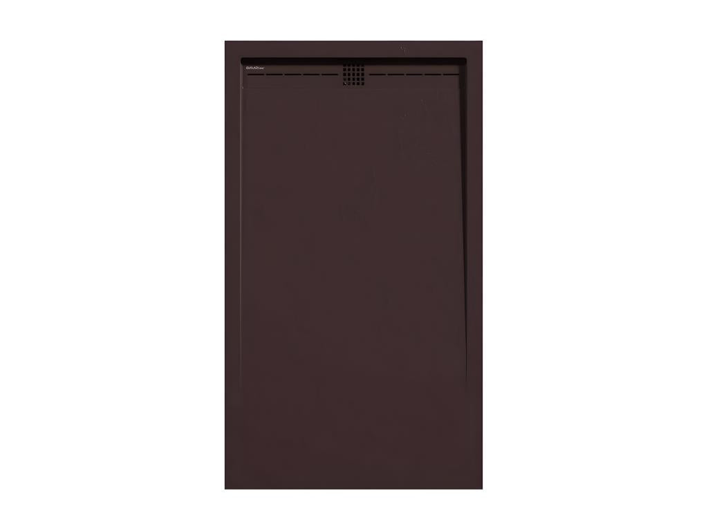 Receveur de douche Chocolat finition Ardoise Boislis CACH grille de couleur - 180x70 cm MTCE01120