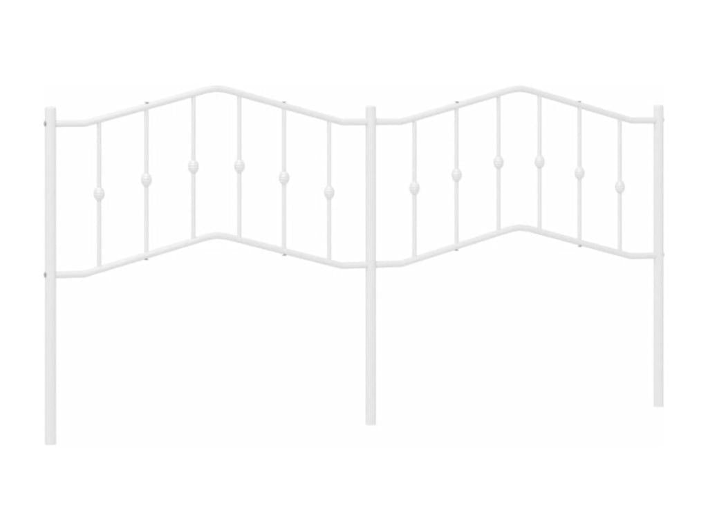Tête de lit métal blanc 200 cm UQPR21554