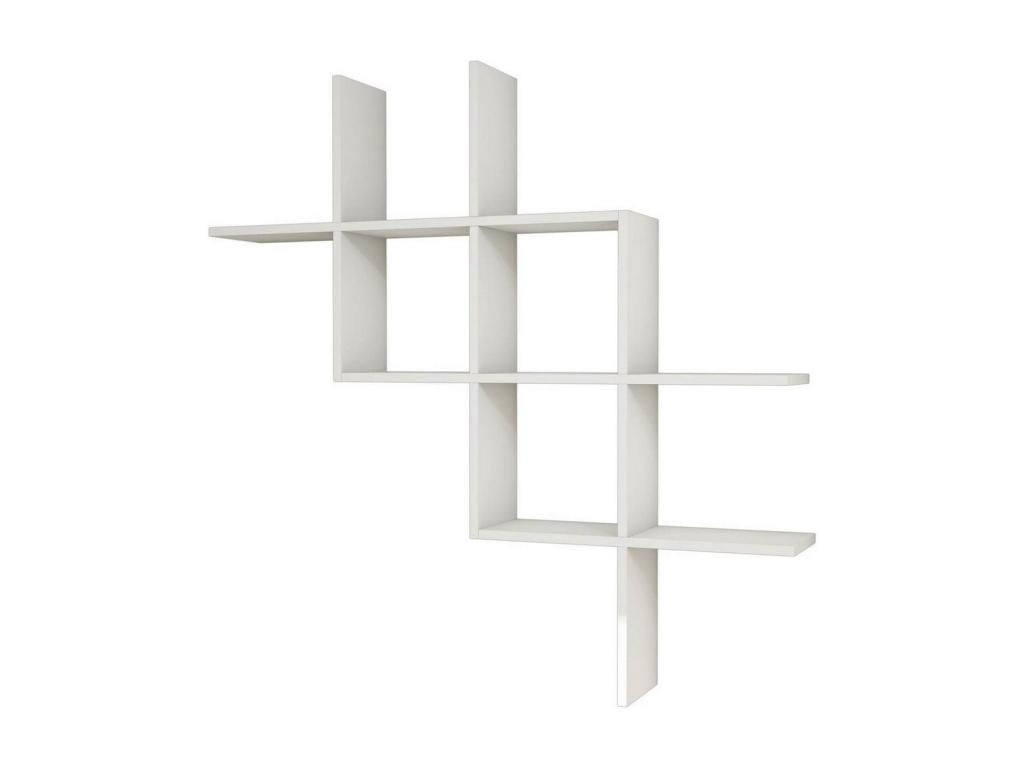 Boite Blanc Etagère 125x22x125 cm Boislis CERO78034