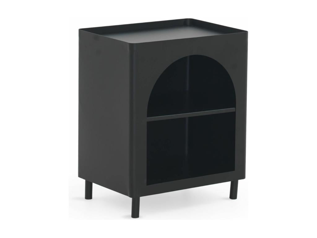 Table d'appoint en métal noir IFAR52287