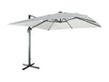 Parasol déporté solaire LED 3x3m Boislis écru avec Boislisère intéBoislise housse UZHK79702