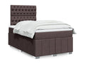 Sommier à Boislis de lit avec matelas Marron foncé 120x200 cm LXNE25675