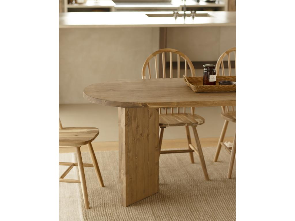 Table à manger en bois de sapin vieilli 200x75cm - Boislis UGSV56303