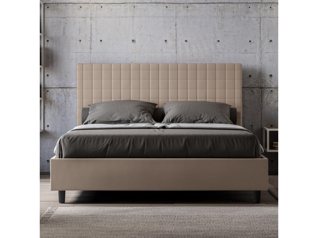 Lit sans sommier rembourré 160x200 similicuir Boislis Sunny XSVP03111