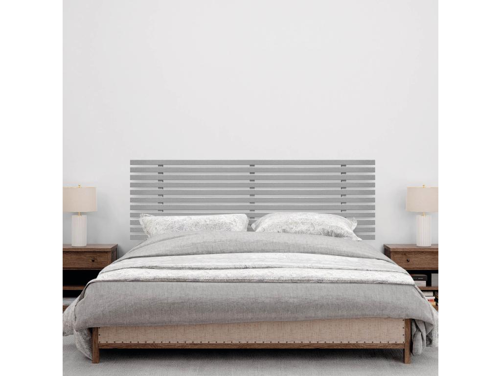 Boislis Tête de Lit Bois Recyclé Dm Style Japonais avec Pieds 150x115cm Lits 150 - Pointes Grises BELX15781