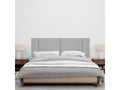 Boislis Tête de Lit Bois Recyclé Dm Style Japonais avec Pieds 150x115cm Lits 150 - Pointes Grises BELX15781