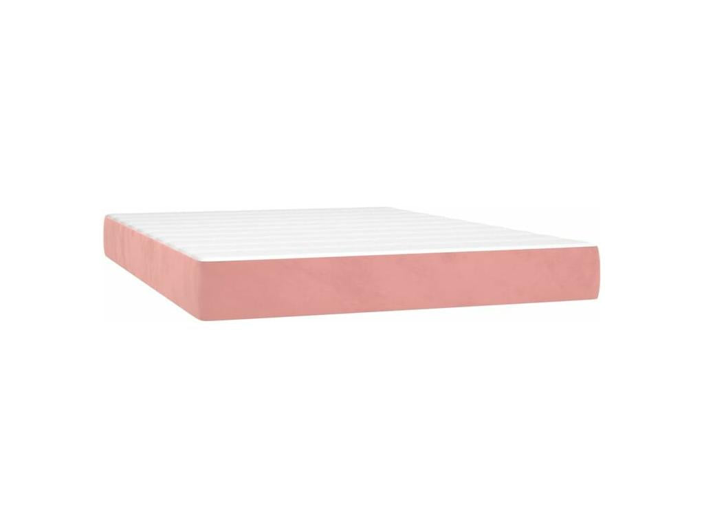 Sommier à Boislis de lit avec matelas Rose 140x200 Velours IIGM56500