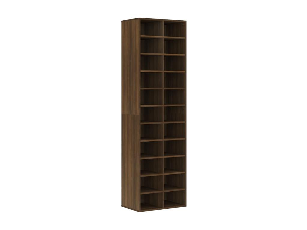 Meuble à chaussures Chêne marron 54x34x183 Bois d'ingénierie PQNM14910