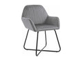 Chaises à manger lot de 4 gris velours CEJR05329