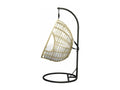 Mobenze Chaise de jardin suspendue noir naturel. BBUO62956