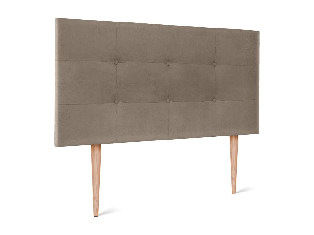 Boislis Tête de lit en Tissu Aqualine Capitonné 110x115cm avec Pieds Lits 105 - Terre IOQO61666