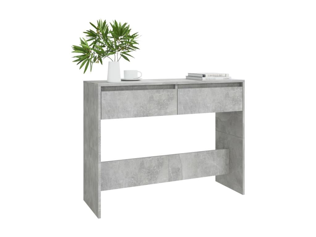 Table console Gris béton 100x35x76,5 cm Aggloméré IFWS81234