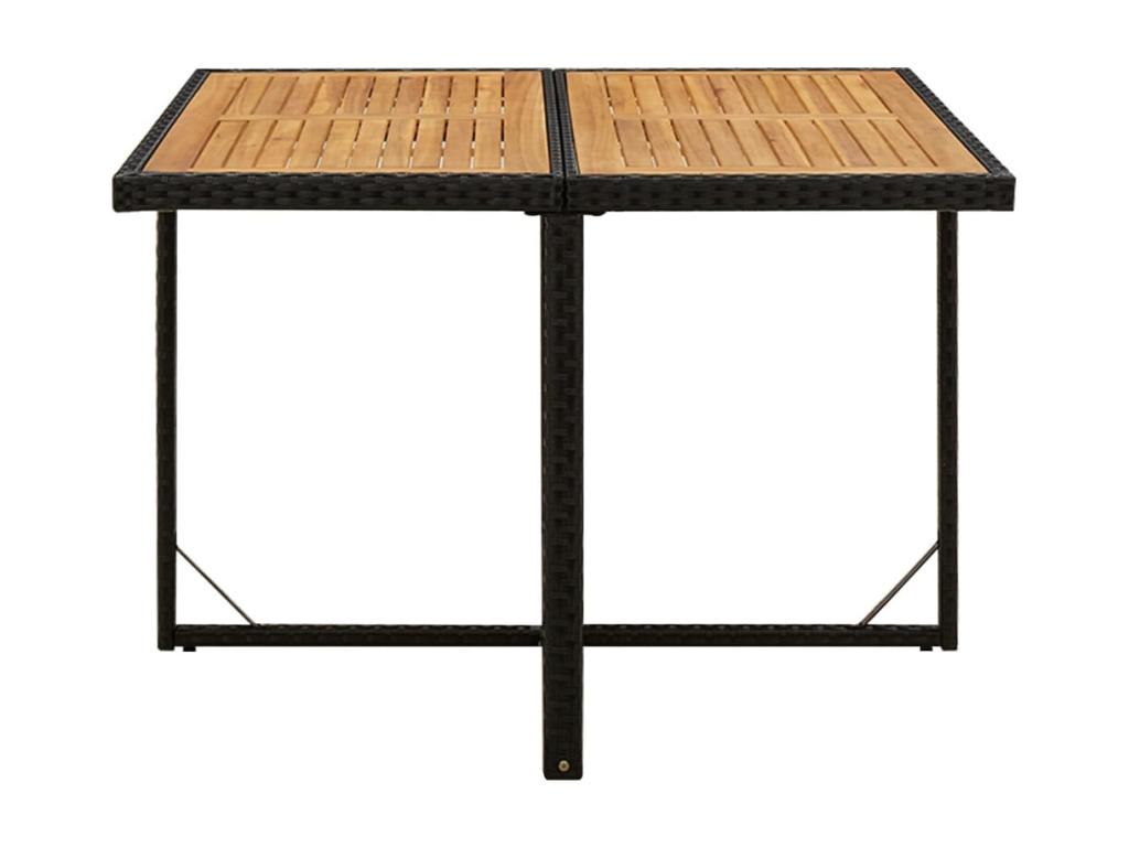 Mobilier à dîner de jardin et coussins 5pcs Résine tressée Noir 3 WPXV01997