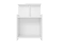 Table de chevet Blanc brillant 40x35x60 cm Aggloméré UQYZ94383
