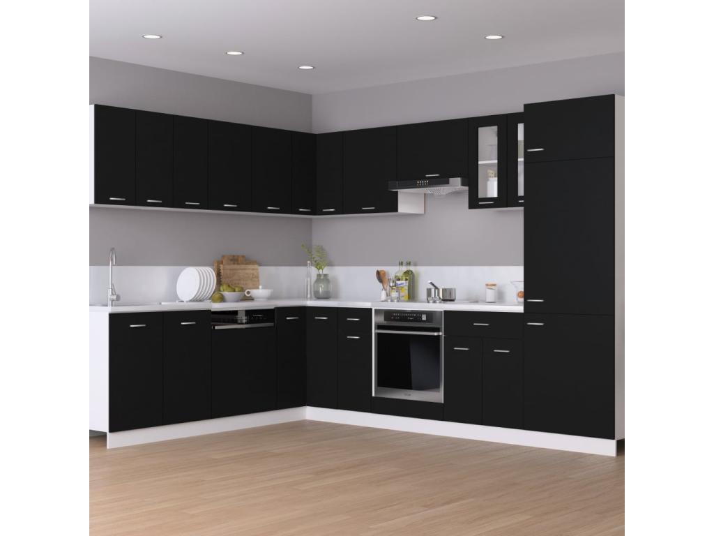 Armoire suspendue Noir 60x31x40 GRWW19055