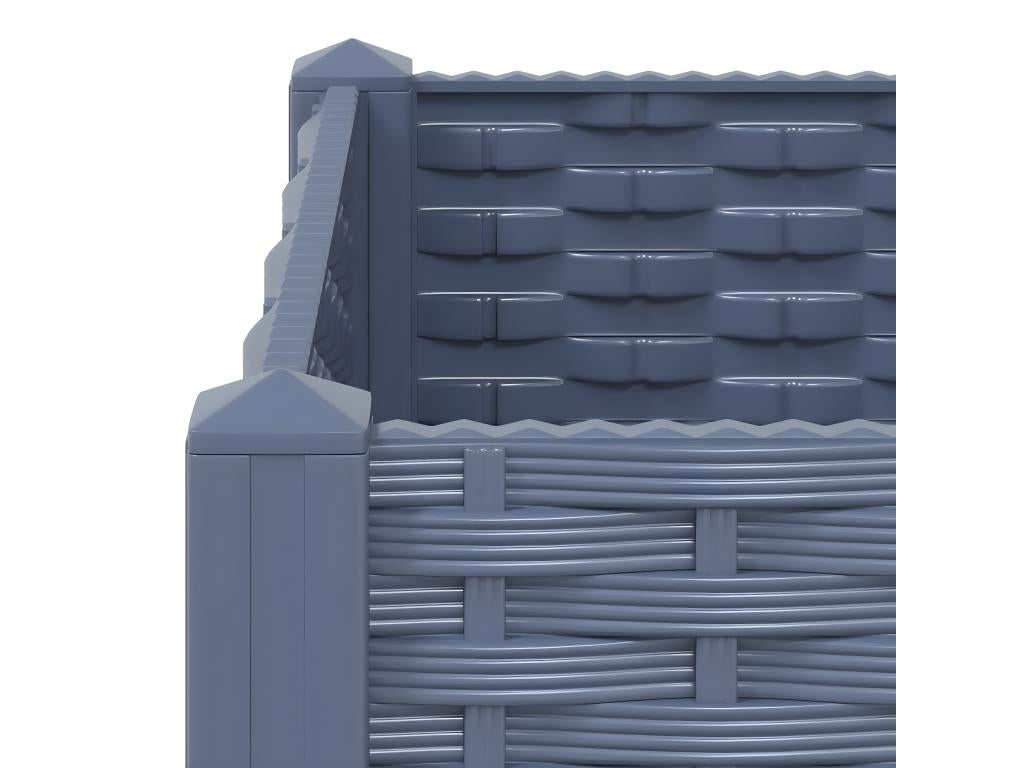 Lit surélevé 80x80x38 cm Polypropylène IEQL68953