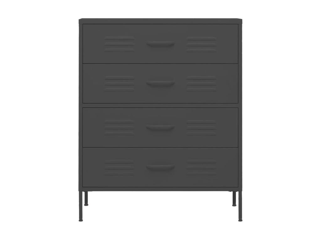 Commode Anthracite 80x35x101.5 Acier QSMM07053