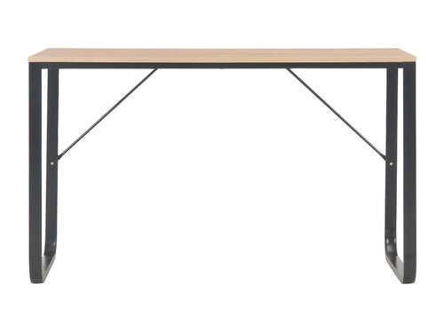 Bureau d'ordinateur Noir et chêne 120x60x73 cm ISWV37753