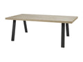 Boislis - Table 200cm Aspect Bois Boislis Piètement A Métal Noir UQHV82766