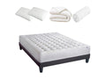 Boislis LITERIE - Pack Prêt à dormir CHÂTELET 140x200 cm - Matelas Mémoire de forme Sommier Accessoires GJQJ39751