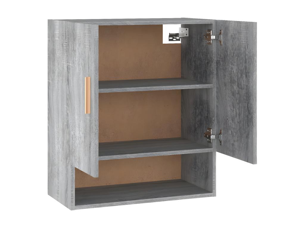 Armoire murale Boislis gris 60x31x70 cm Bois d'ingénierie AALP54387