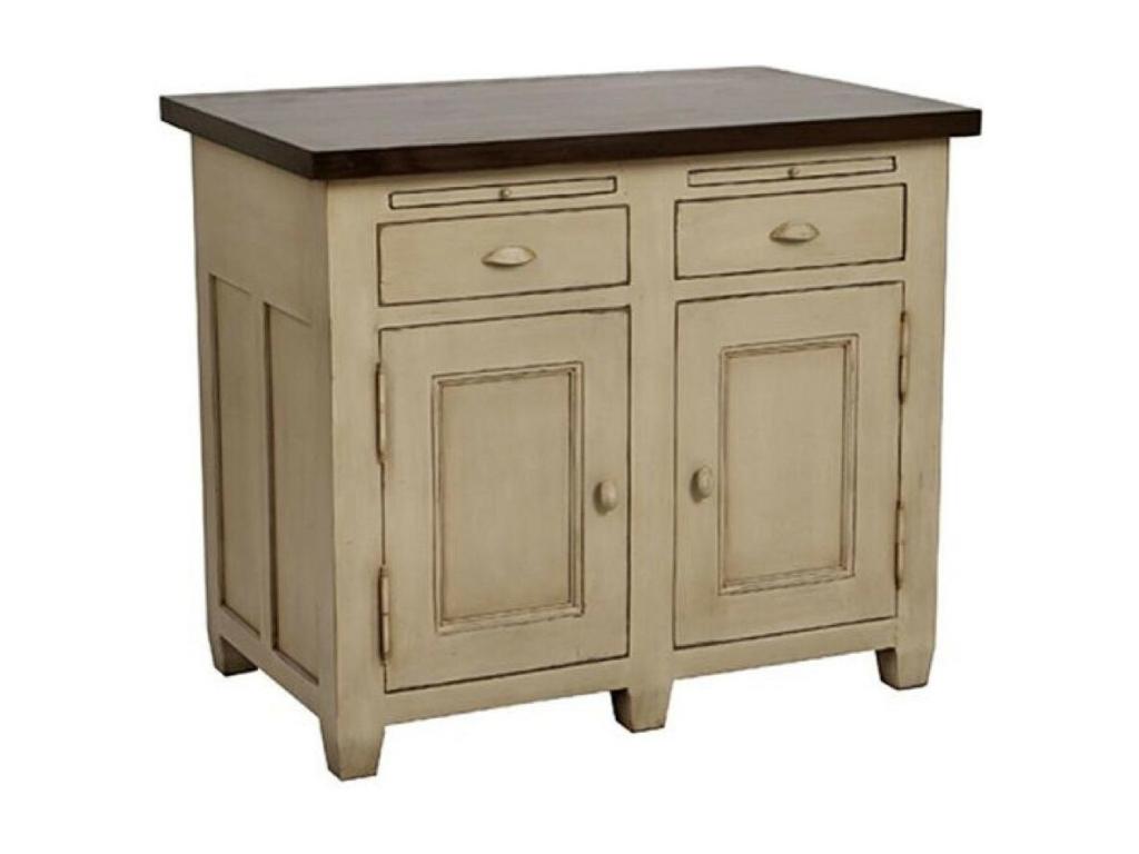 Bas De Buffet 2 Portes 2 Tiroirs Bois Beige - Boislis DWVE50694