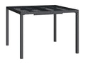 Boislis Premium - Table de jardin anthracite 100x100x72 cm acier HJHV05068
