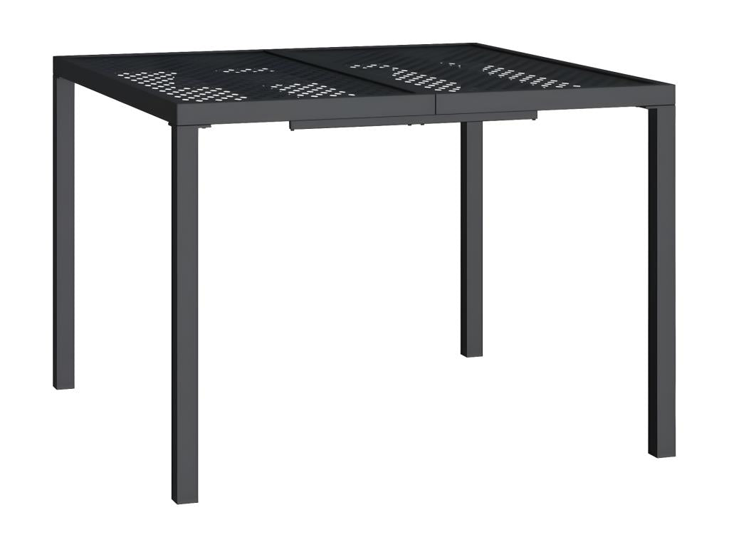 Boislis Premium - Table de jardin anthracite 100x100x72 cm acier HJHV05068