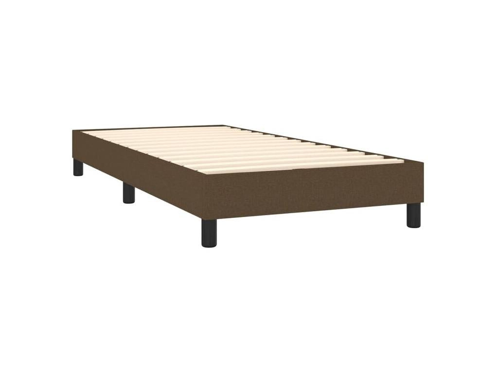 Sommier à Boislis de lit avec matelas Marron foncé 80x200 APJC79262