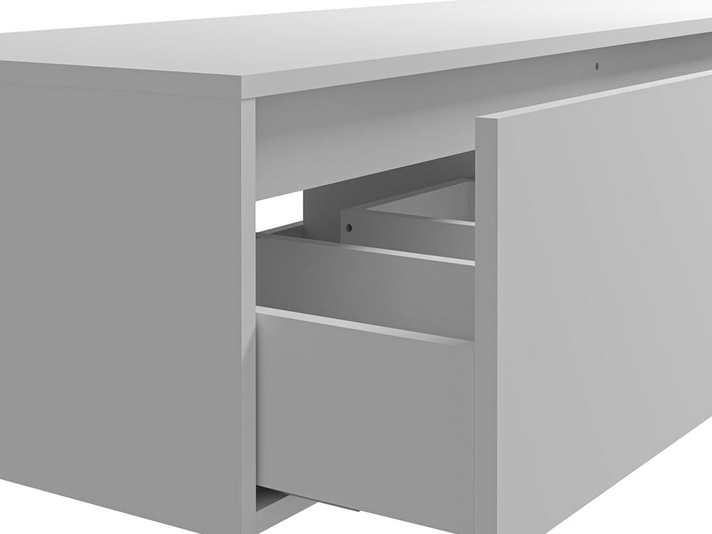 Meuble sous vasque suspendu - Coloris blanc - L150 cm - Boislis II GGLW18008