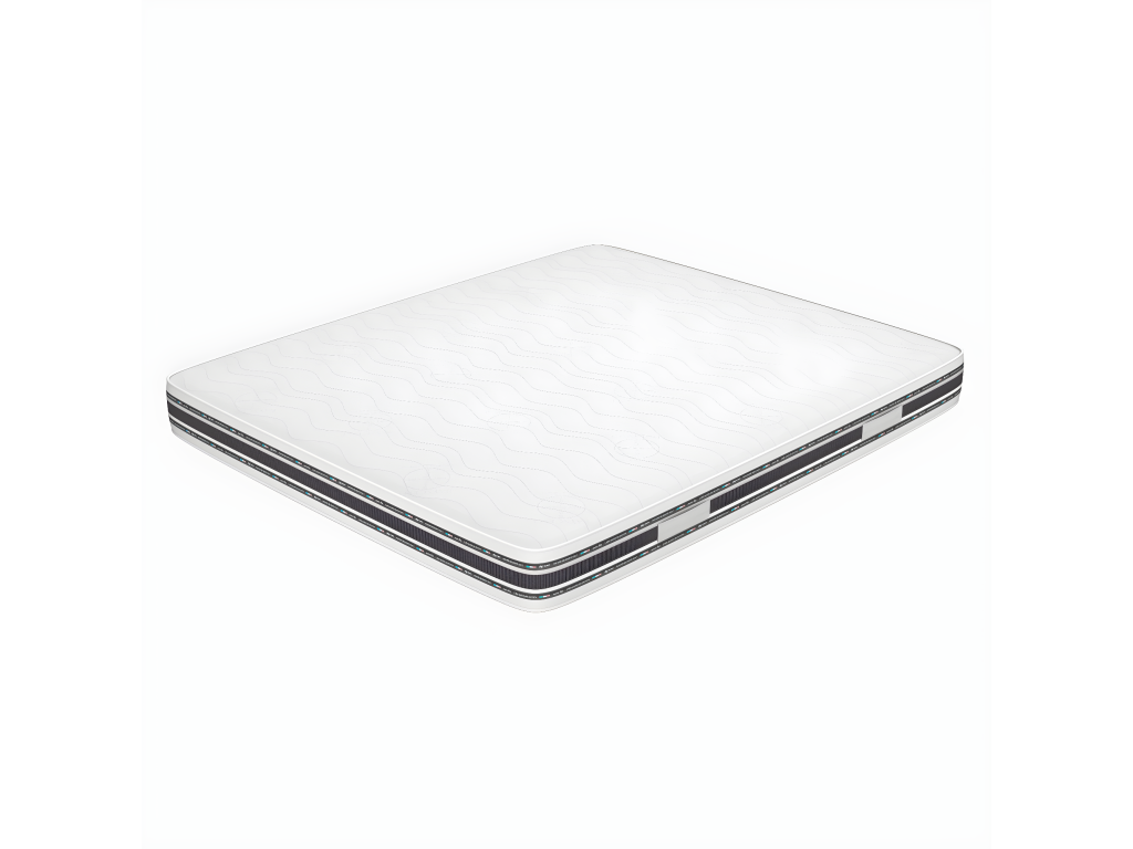 Matelas Boislis Mousse 100x200 Hauteur 23 cm - Déhoussable Revêtement Boislis Respirant - Petalo OUDS92366