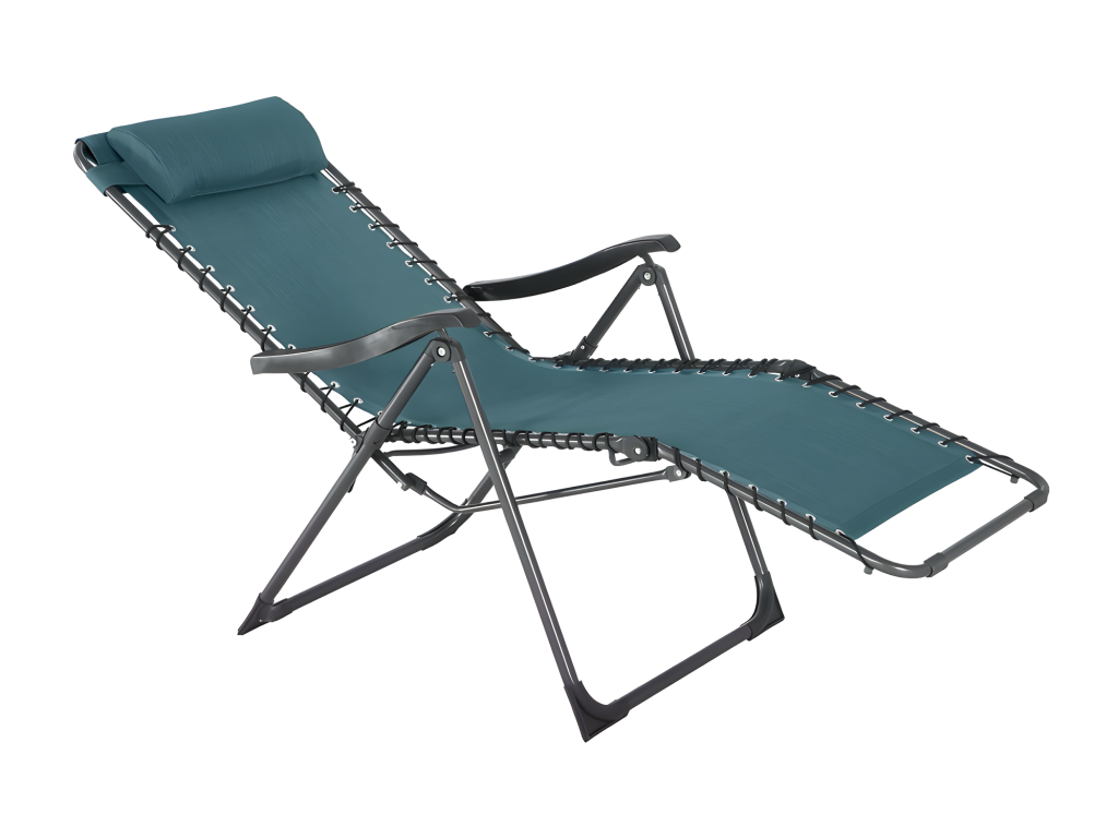 Fauteuil détente d'extérieur Boislis bleu canard SGZO36331