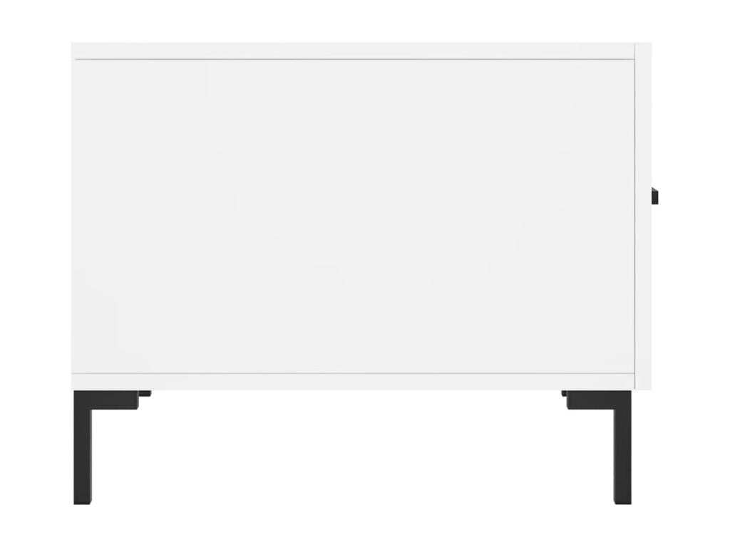 Tables basses 2 pcs blanc 50x50x40 bois d'ingénierie EWAW54943