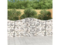 Paniers à gabions arqués 4 pièces 200x30x100/120 cm Fer galvanisé JOOB18662